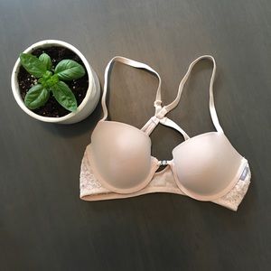 Blush Pink Crossback Style Aerie Bra, 32C